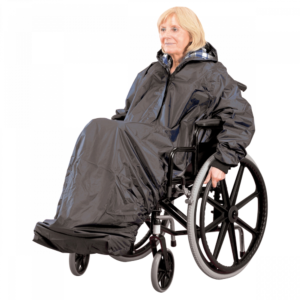 Regndress för rullstol med ärmar