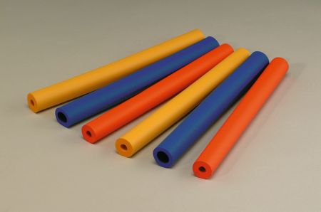 Cylindriska rör, flera färger