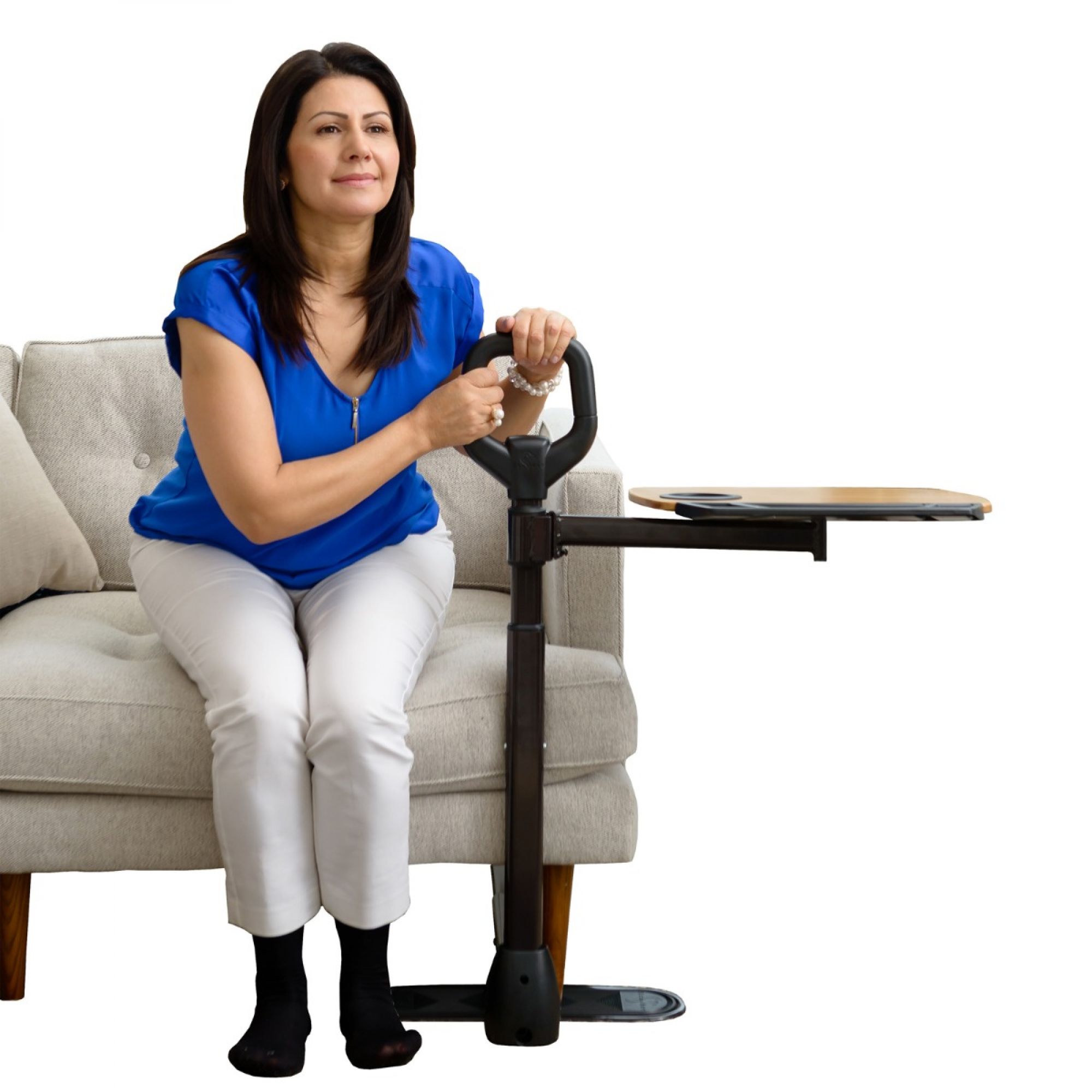 Uppresningsstöd med justerbart brickbord för soffa eller fåtölj – CouchCane