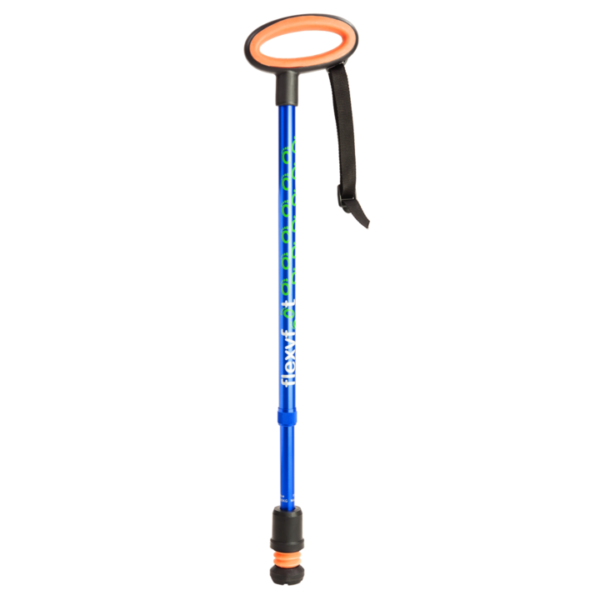 Flexyfoot teleskopkäpp med ovalt grepp