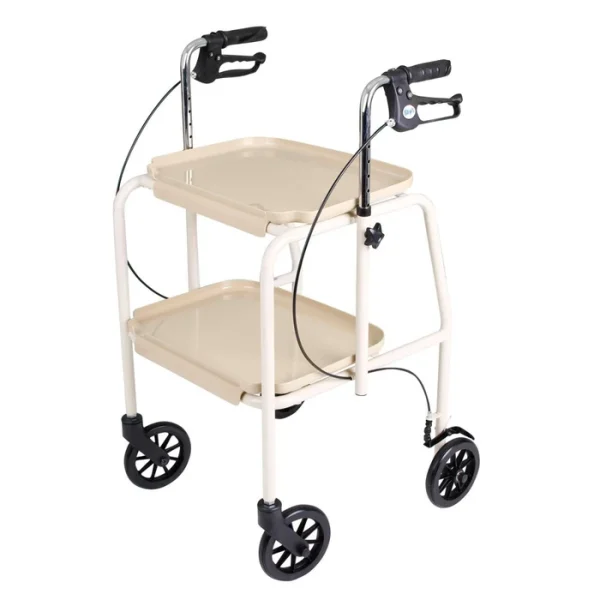 Rollator med dubbla brickor – Walker Trolley